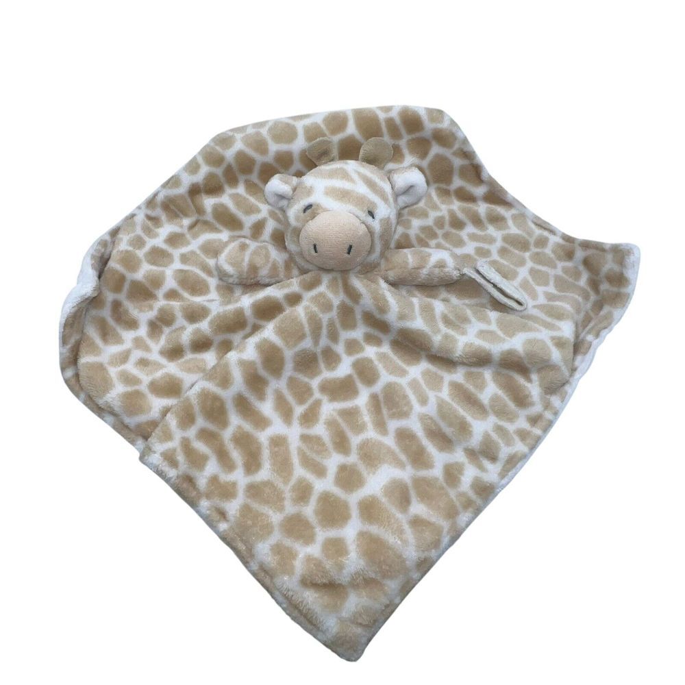 Carter's Lovey 13" Giraffe Plush Security Blanket Pacifier Holder Gender Neutral
